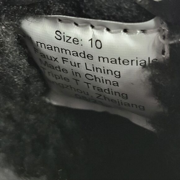 Northside Frosty Polar Boots Toddler Black Purple Hearts 3M Thinsulate Size 10 - Picture 2 of 11